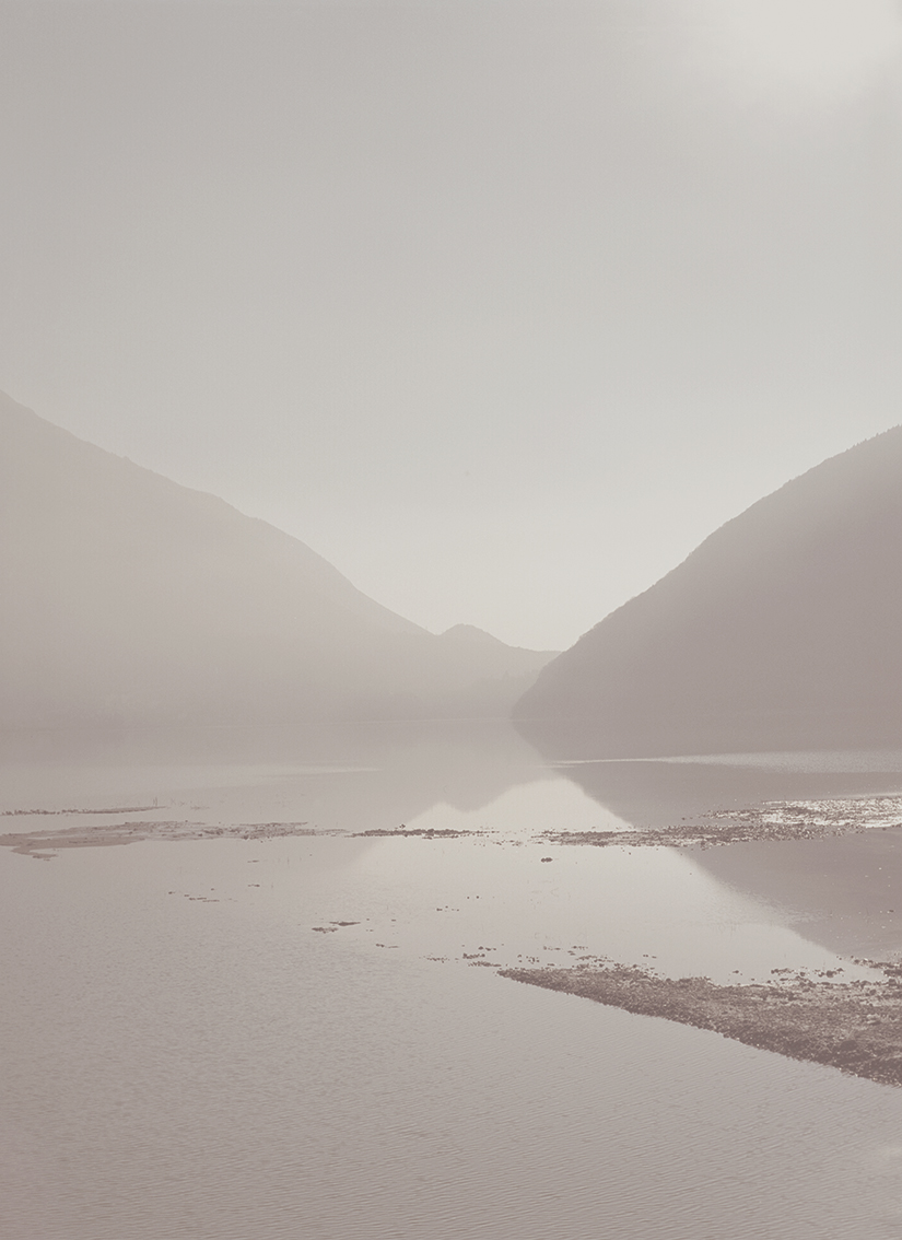 a picture of a lake in Switzerland by Namiko Kitaura